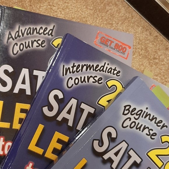 Sat All Math Lessons books | Other | 3 Sat Math Prep Books 28 Lessons Each | Poshmark